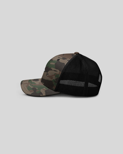 Camouflage trucker hat