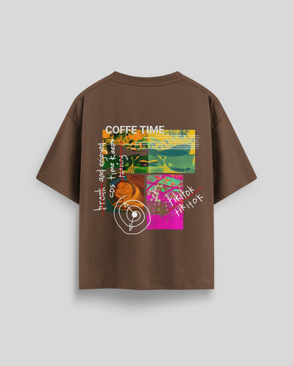Coffee Clock - Over Sized Tees