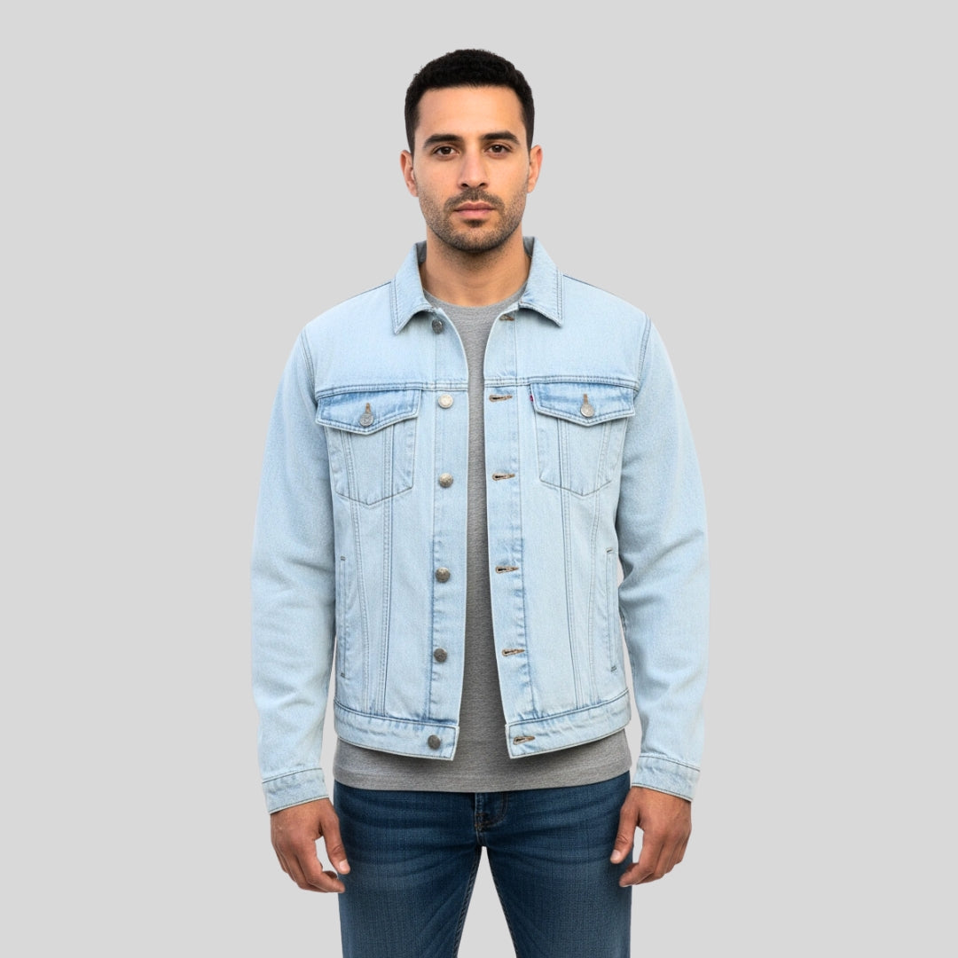 Bleached Wash Denim Jacket