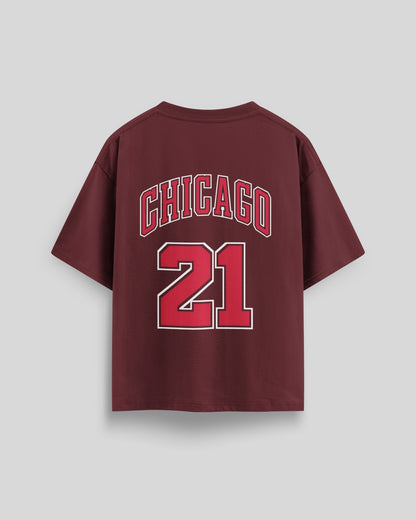 Chicago Pride-Grid Oversized Tee