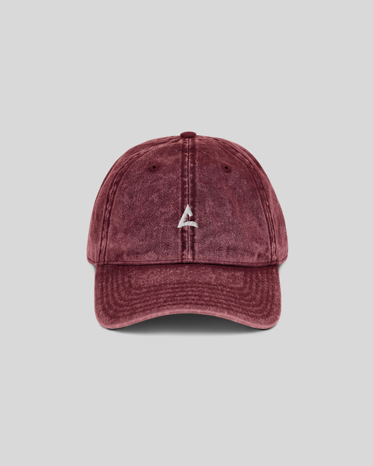 Vintage Cotton Twill Maroon Cap