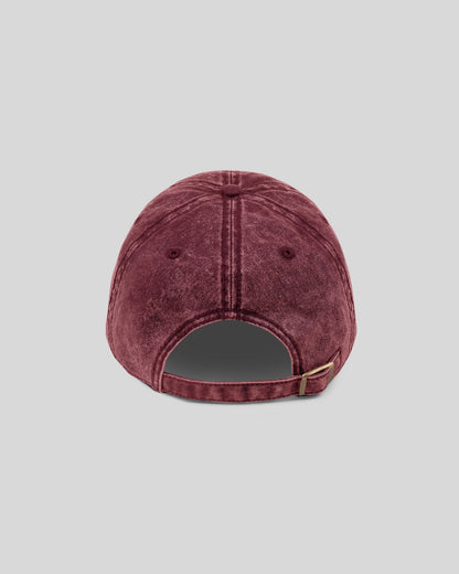 Vintage Cotton Twill Maroon Cap