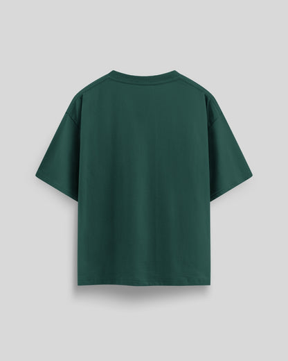 AIZAZ Basic Green Over Sized Tee
