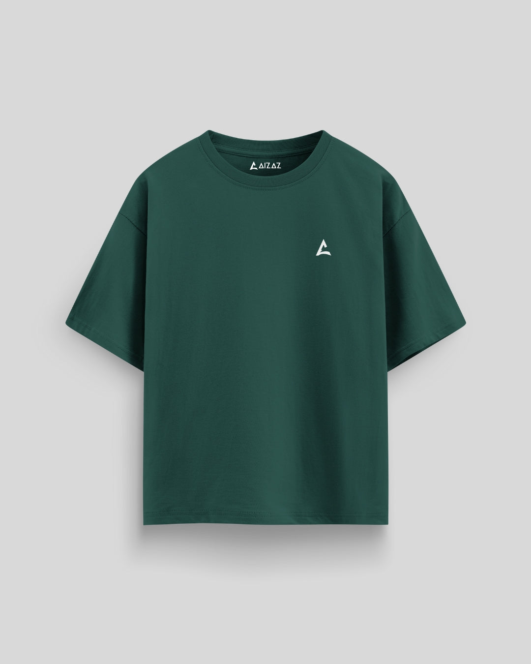 AIZAZ Basic Green Over Sized Tee